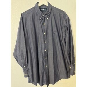 Ralph Lauren Striped‎ Button Down Shirt Long Sleeve Cotton Dress Shirt 16 1/2